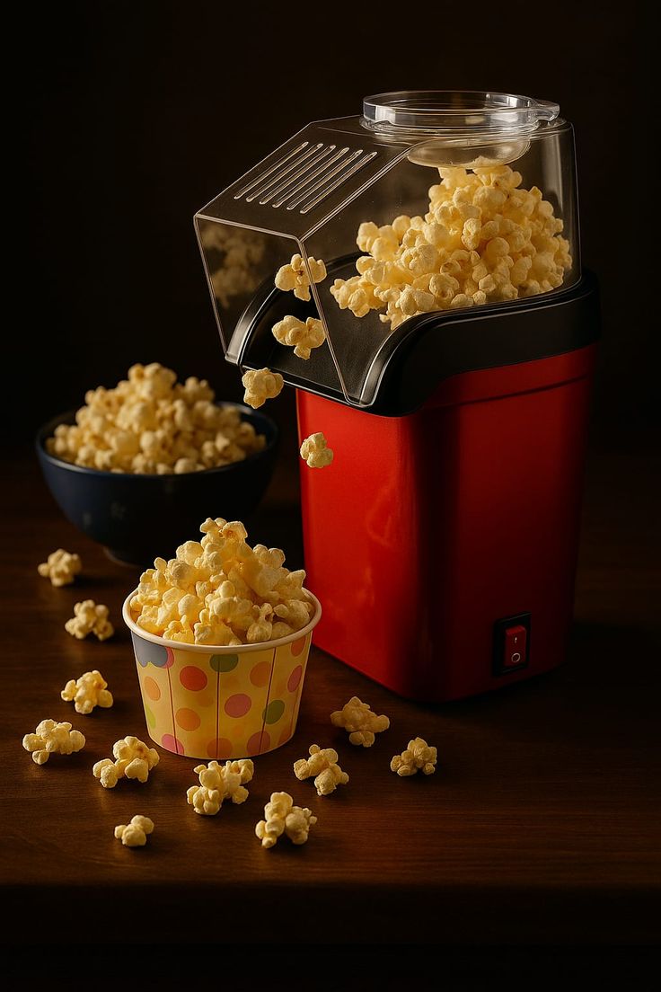 Mini Popcorn Maker – Oil-Free, Fast & Fun! 🍿