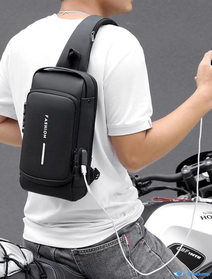 UrbanTech Anti-Theft Sling Bag with USB Charging
